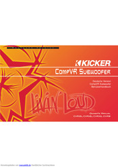 Kicker CVR12 Handbuch