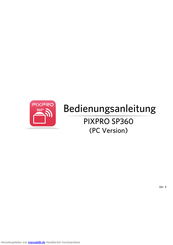 Kodak PIXPRO SP360 Bedienungsanleitung