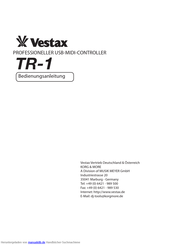 vestax TR-1 Bedienungsanleitung