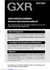 ricoh GXR Benutzerhandbuch