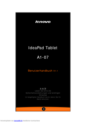 Lenovo IdeaPad A1-07 Benutzerhandbuch