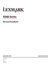 LEXMARK X548 Series Benutzerhandbuch