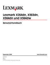 Lexmark X264dn Benutzerhandbuch