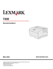 lexmark T430 Benutzerhandbuch