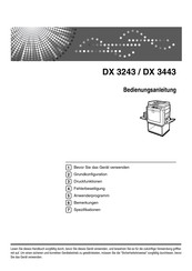 ricoh DX3243 Bedienungsanleitung