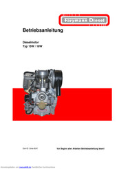 Farymann Diesel 18W Betriebsanleitung