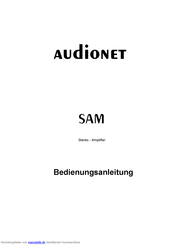 Audionet SAM Bedienungsanleitung