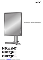 nec MD213MC Installation Und Wartung