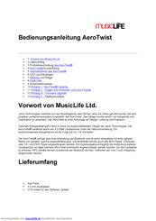 MusicLife AeroTwist Kurzanleitung