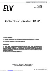 ELV Musikbox MB 100 Bedienungsanleitung