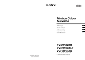 Sony KV-32FX20B Bedienungsanleitung