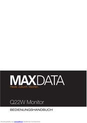 maxdata Q22W Bedienungsanleitung