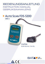 Batavia Auto Scan FDS-5200 Bedienungsanleitung