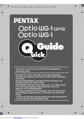 Pentax Optio WG-1 GPS Handbuch
