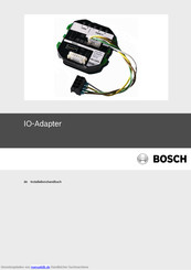 Bosch IO-Adapter Installationshandbuch