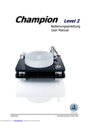 Clearaudio Champion Level 2 Bedienungsanleitung