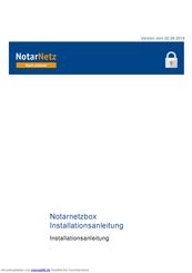 Notarnetz Notarnetzbox Installationsanleitung