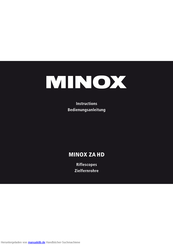 Minox ZA HD Bedienungsanleitung