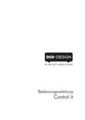 Box-Design Control it Bedienungsanleitung