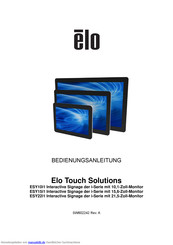 Elo Touch Solutions ESY22i1 Android Interactive Signage der i-Serie mit 21 Bedienungsanleitung