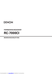 Denon RC-7000CI Bedienungsanleitung