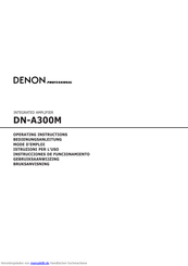 Denon DN-A300M Bedienungsanleitung