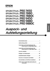 Epson STYLUS PRO 9880C Benutzerhandbuch