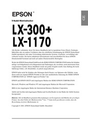 Epson LX-1170 Handbuch