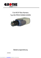 Grothe HD-PRO310DNW-320DN Bedienungsanleitung