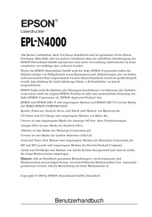 Epson EPL-N4000 Benutzerhandbuch
