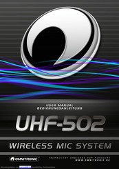 Omnitronic uhf-502 Bedienungsanleitung