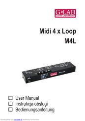 G-Lab M4L Midi 4 x Loop Bedienungsanleitung