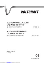 VOLTCRAFT V-CHARGE 300 TOUCH Handbuch