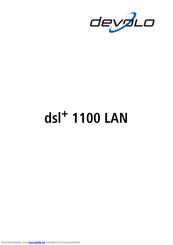 Devolo dsl plus 1100 LAN Handbuch