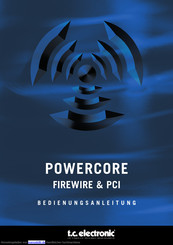 TC Electronic PowerCore PCI Bedienungsanleitung