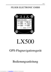Filser Electronic LX500 Bedienungsanleitung