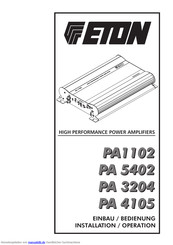 Eton PA 4105 Handbuch