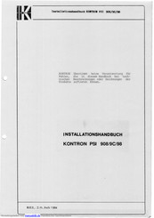 Kontron PSI 98 Installationshandbuch