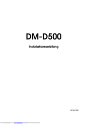 Epson DM-D500 Installationsanleitung