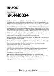 Epson EPL-N4000+ Benutzerhandbuch