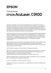Epson AcuLaser C9100 Benutzerhandbuch