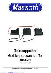 Massoth Goldcap power buffer 8151501 Handbuch