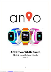 Anio Two WLAN Touch Anleitung