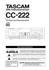 Tascam CC-222 Benutzerhandbuch