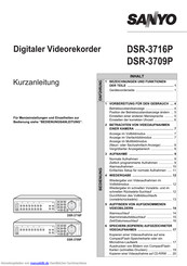 Sanyo DSR-3716P Kurzanleitung