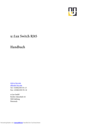 u::Lux Switch RJ45 10200 Handbuch
