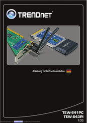 TRENDnet TEW-641PC Anleitung