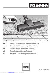 Miele HS12 Gebrauchsanweisung