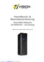 Vision UPS Systems VISIONMOD MODULAR 200KVA 3/3 Betriebsanleitung