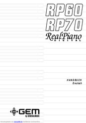GEM RealPiano RP60 Handbuch